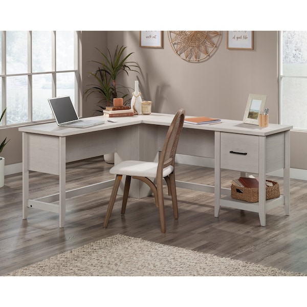 L-Desk, 17.09 in D X 26.89 in H, 46.65 in W X Engineered wood